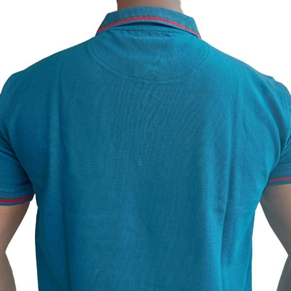 Polo Shirt Dark Aqua - Back